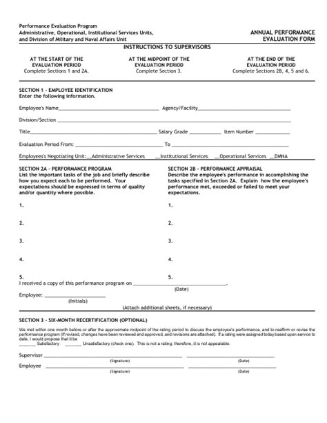 Annual Performance Evaluation Form Fill Out Sign Online And Download Pdf Templateroller