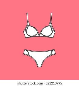 Lingerie Bras Panties Sexy Lingerie Pantie Stock Vector Royalty Free