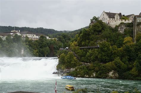 HD wallpaper: rhine falls, switzerland, schaffhausen, waterfall, water ...