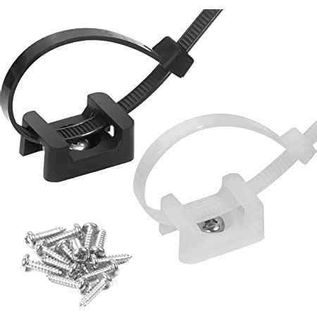 Amazon Adjustable Self Adhesive Nylon Cable Tie Mounts Cable