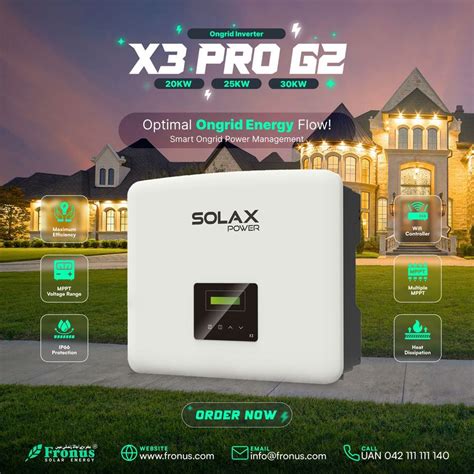 SOLAX POWER 25KW X3 PRO G2 3Ph On Grid Solar Inverter SUNTECH MALL