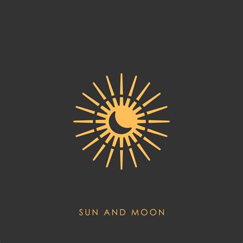 sun and moon logo vector 17064869 Vector Art at Vecteezy