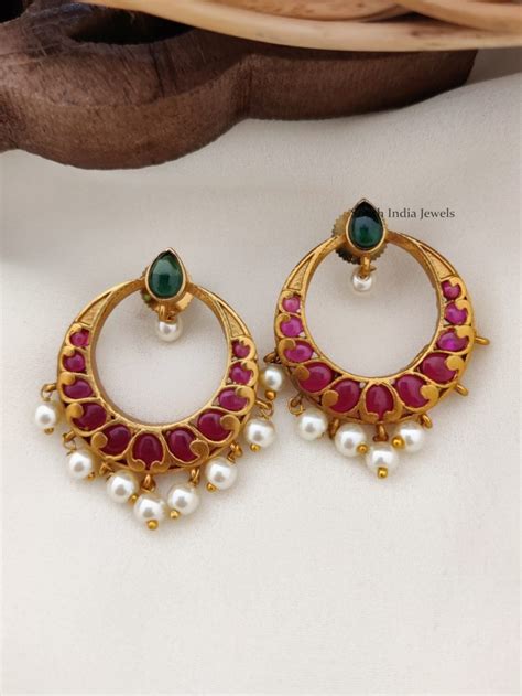 Gold Finish Mini Hoop Earrings South India Jewels