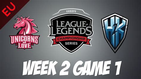 H2K Vs Unicorns Of Love Game 1 HIGHLIGHTS EU LCS W2D3 2017 Spring