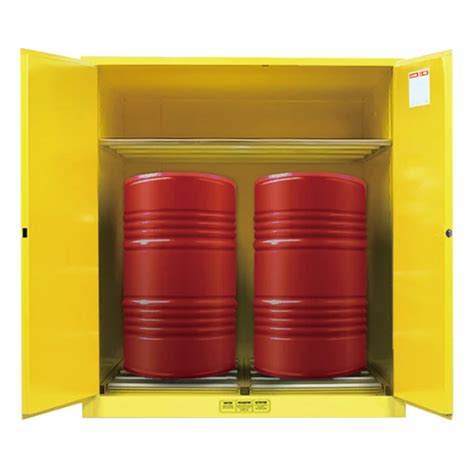 Fire Resistant Stainless Steel Double Door Combustible Flammable Vertical Oil Drum Storage