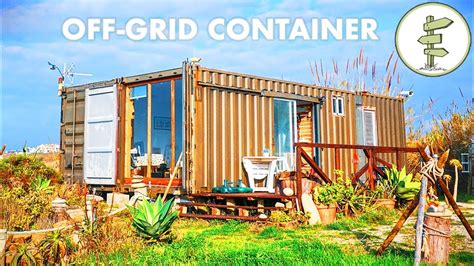 Used 20ft Shipping Containers Turn Into Epic Off Grid Cabin Youtube