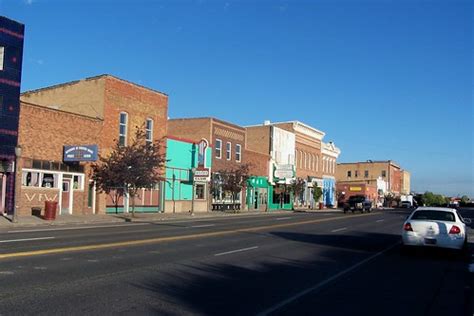 Beautiful Downtown Evanston Wyoming Early Morning On Fron Flickr