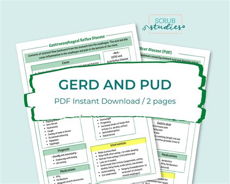 Gerd And Pud Study Guide Gastroesophageal Reflux Disease Peptic Ulcer