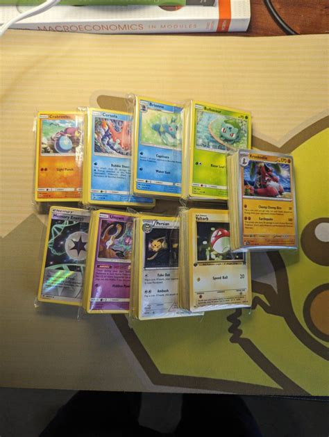 Pokemon TCG Card Lot 50 Cards Guarantee 1 Rare Card EX V GX Card