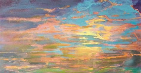 Daily Painters Of Colorado Contemporary Sunset Landscape Oil Painting