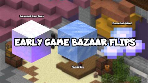 Early Game Bazaar Flips Hypixel Skyblock Youtube