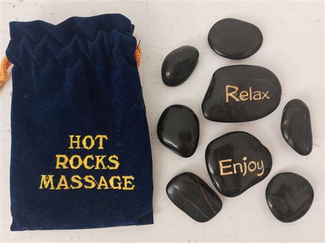 Hot Rocks Massage Set Complete With Storage Bag And Instructions Ebay