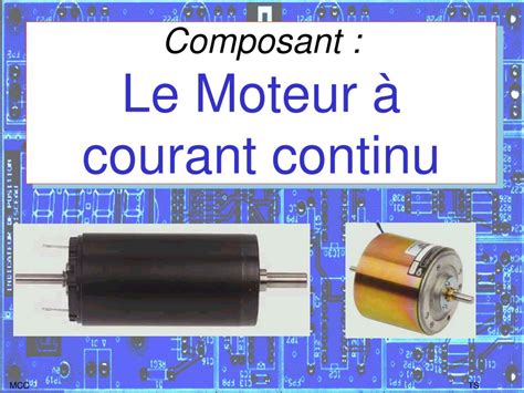 Ppt Composant Le Moteur Courant Continu Powerpoint Presentation