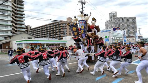 令和4年 堺だんじり 津久野地区 神野町 津久野だんじり祭り 駅前パレード（2022年10月 三国の境Ⅱ