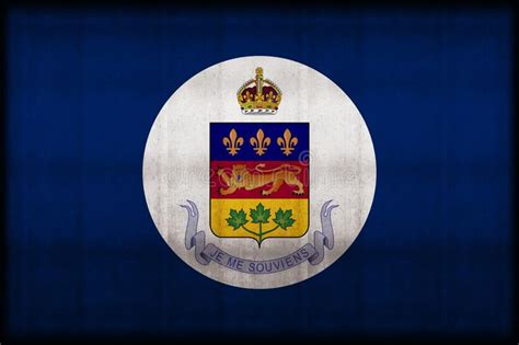 Asistente Del Gobernador Del Ejemplo Oxidado De La Bandera De Quebec