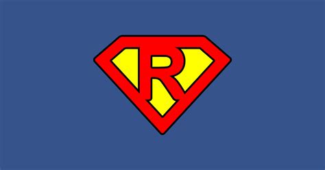 Superman Letter R Superman Letter Sticker Teepublic