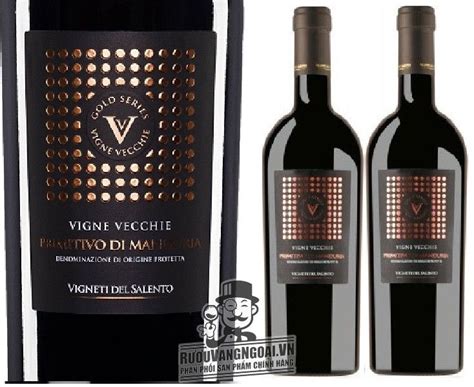 MUA 3 TẶNG 1 Giá SALE 1 055 000đ Vang Ý V Vigne Vecchie Primitivo