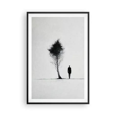 Affiche Poster X Cm Tableaux Image Photo Minimalisme Arbre Homme