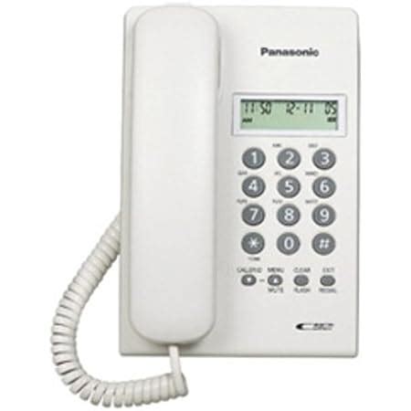 Panasonic Kx Ts Sx Corded Telephone System White Amazon In