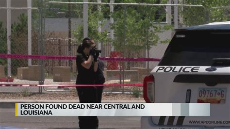 Apd One Person Found Dead In Northeast Albuquerque Youtube