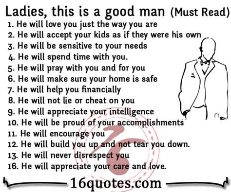 LADIES: THESE ARE THE QUALITIES OF A GOOD MAN