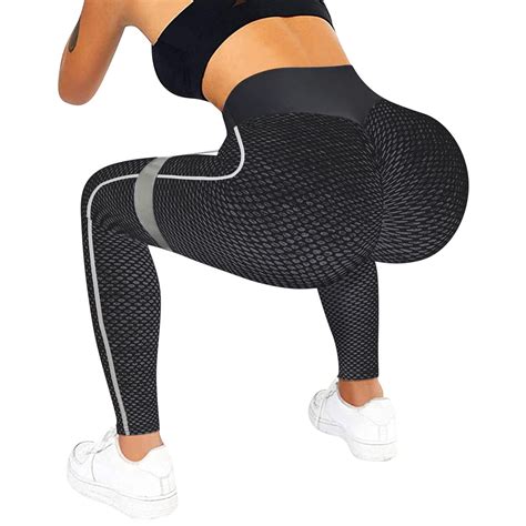 Hbyjlzyg Butt Lifting Workout Leggings For Women Seamless Gym Scrunch