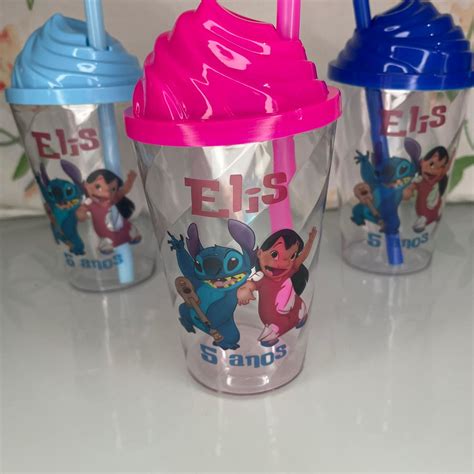 Copos Twister Ml Personalizado Lilo Stitch Elo