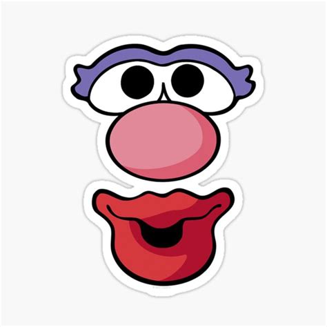 Mr Potato Head Halloween Mrs Potato Head Big Face Sticker For Sale