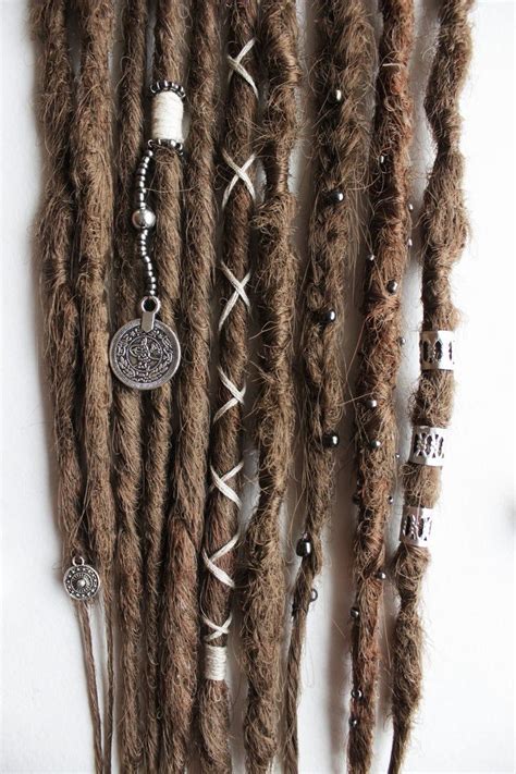 Brown Hippie Synthetic Dreadlocks Clip In Dreads Hair Accessories To