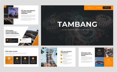 Tambang Mining Industry Powerpoint Template For