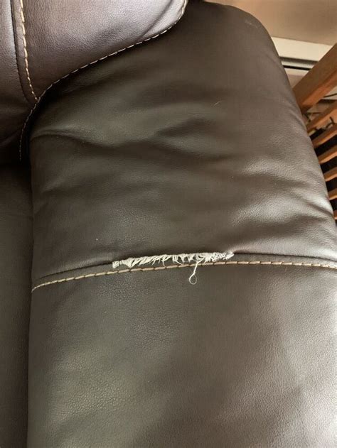 How To Fix Tear In Faux Leather Sofa Baci Living Room