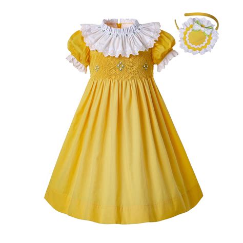 Aliexpress.com : Buy Pre sale Summer Yellow Smocked Party Dresses For ...