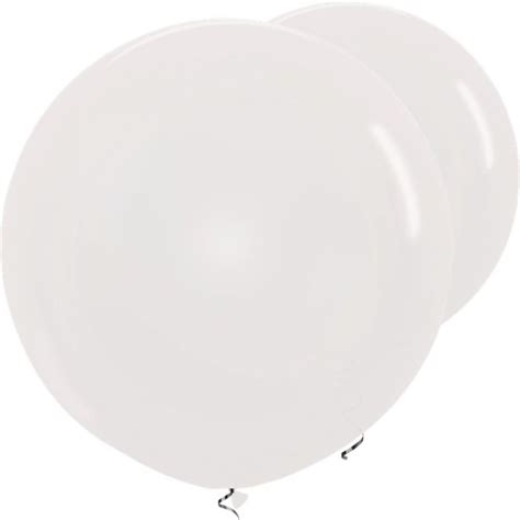 Crystal Clear Giant Balloons 36 Latex 2pk Party Delights