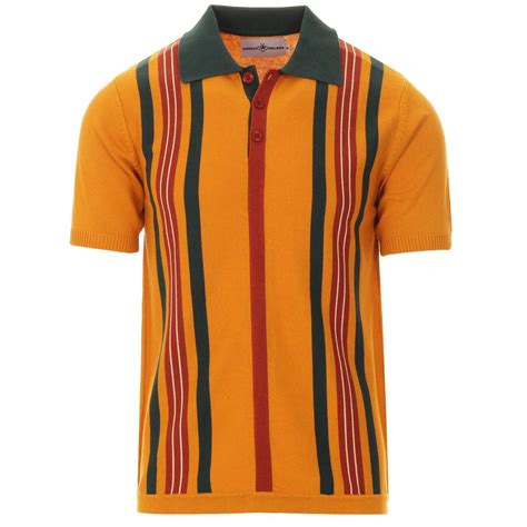 Farlowe Madcap England Mod Stripe Knit Polo Top Go