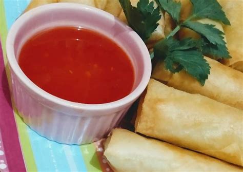 Resep Lumpia Isi Bihun Feat Saos Pedas Ala Thailand Oleh Diah Yulianti