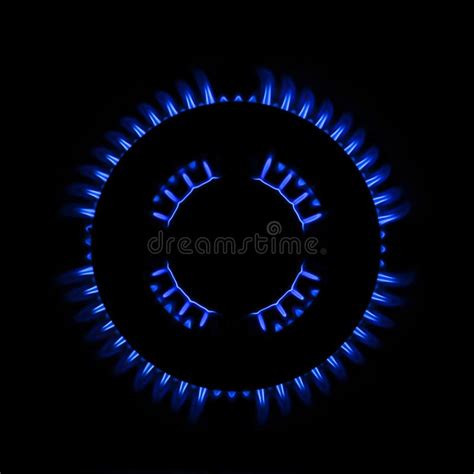 Natural Gas Flame Stock Vector Illustration Of Stove 16860828