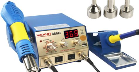 YAXUN 886D HOT AIR SOLDERING IRON STATION