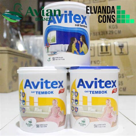 Cat AVITEX 1kg Cat Tembok Dan Plafon Gypsum AVITEX 1 Kg AVIAN Shop