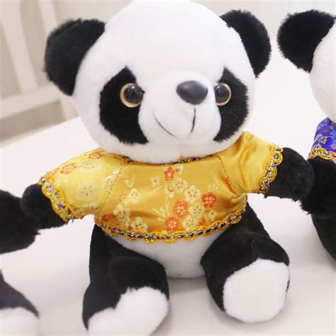 Panda Soft Toy 7 Inches Panda Plush With Tang Clothes In 5 Colors