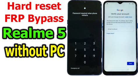 Realme Android How To Hard Reset Frp Bypass Google Account Lock