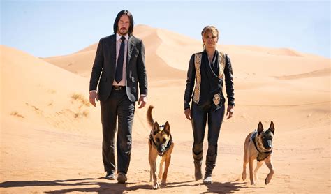 236x486 Resolution Keanu Reeves And Halle Berry In John Wick 3 Movie