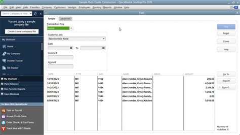 Find Transactions In Quickbooks Desktop Pro Instructions Quickbooks