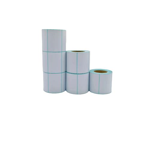 70mm50mm Coated Adhesive Labels 1000pcs Roll For Industrial And Grocery Supermarket Use Custom