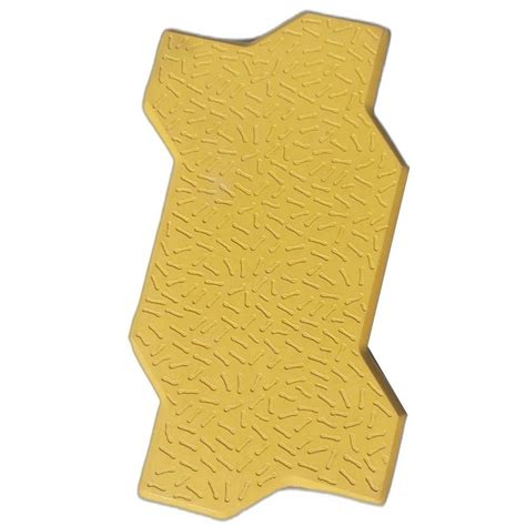 Zig Zag Yellow Concrete Paver Block Dimensions X Inch Lxw