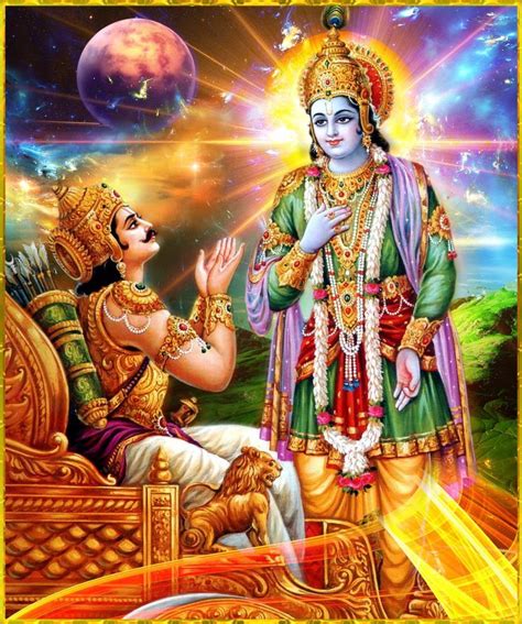 Bhagavad Gita Lord Krishna Reveals His Visvaswarupa Form To Arjuna