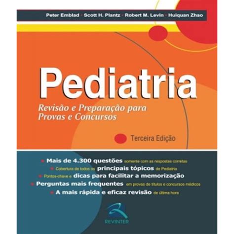 Livro Pediatria Revis O E Prepara O Para Provas No Shoptime