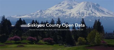 Siskiyou County Open Data | Siskiyou County California