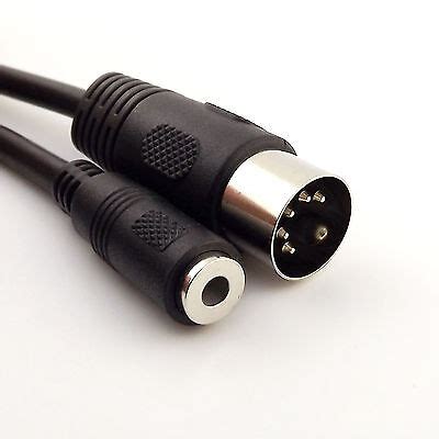 Pc Pin Midi Din Male To Mm Female Stereo Jack Aux Plug Audio