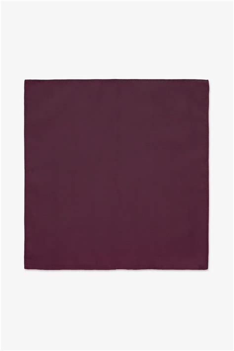 Didi Groomsman Pocket Square In Cabernet Birdy Grey
