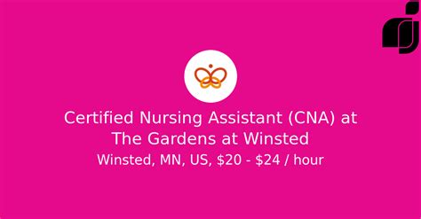 Certified Nursing Assistant Cna In Winsted Mn Us At The Gardens At